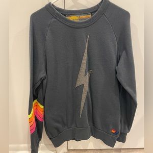 Charcoal bolt crewneck Size S